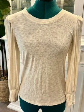 Nation LTD Loren Tee in Heather Oatmeal Size XS